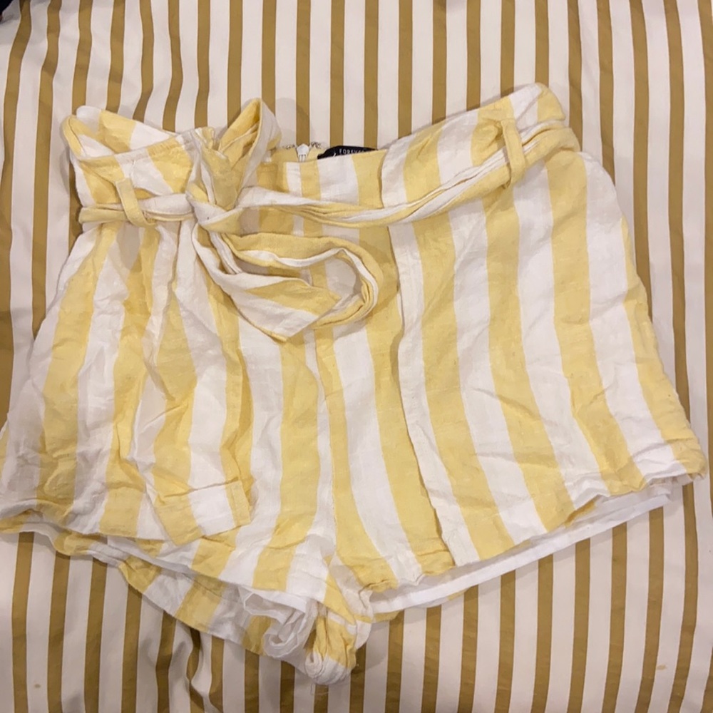 Yellow and White shorts